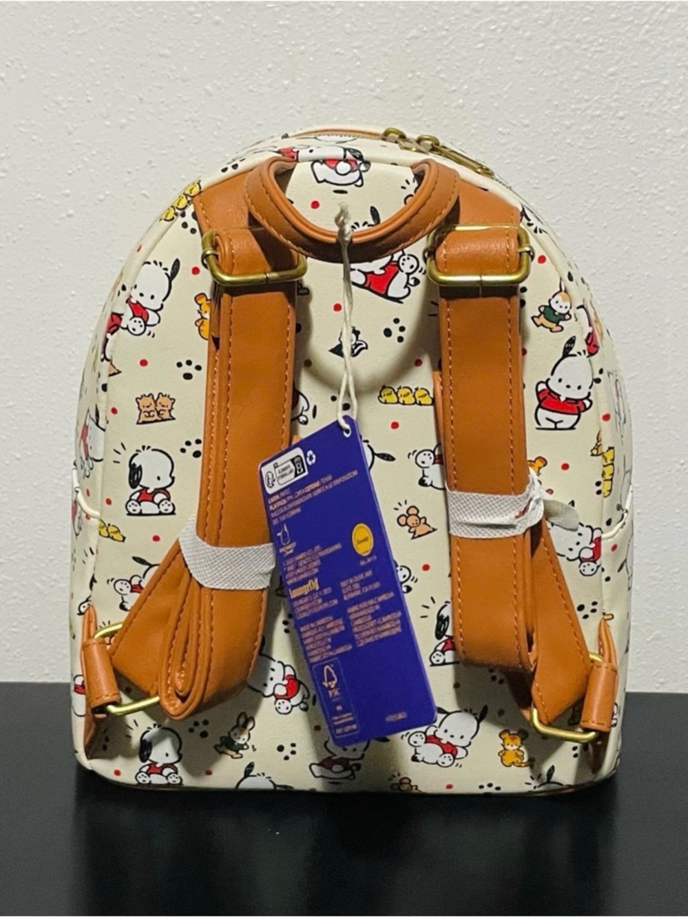 NWT Loungefly Pochacco and friends mini backpack. - Picture 4 of 4